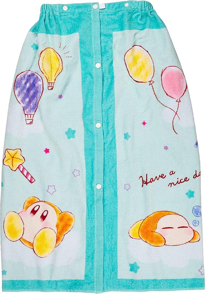 Marushin Kirby Wrap 80cm Kirby of the Wearable Bath Wrap for Girls and 4585016700 Towel, Long, Stars, Nintendo, Children's Towel, Towel, Boys,