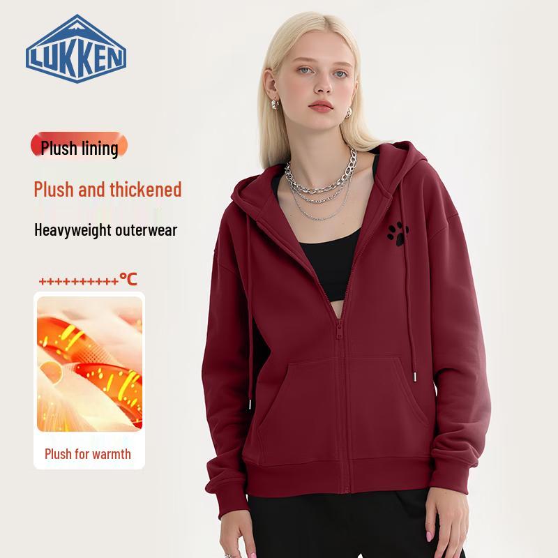 

LUKKEN Women s Fleece-Lined Thick Hooded Cardigan S