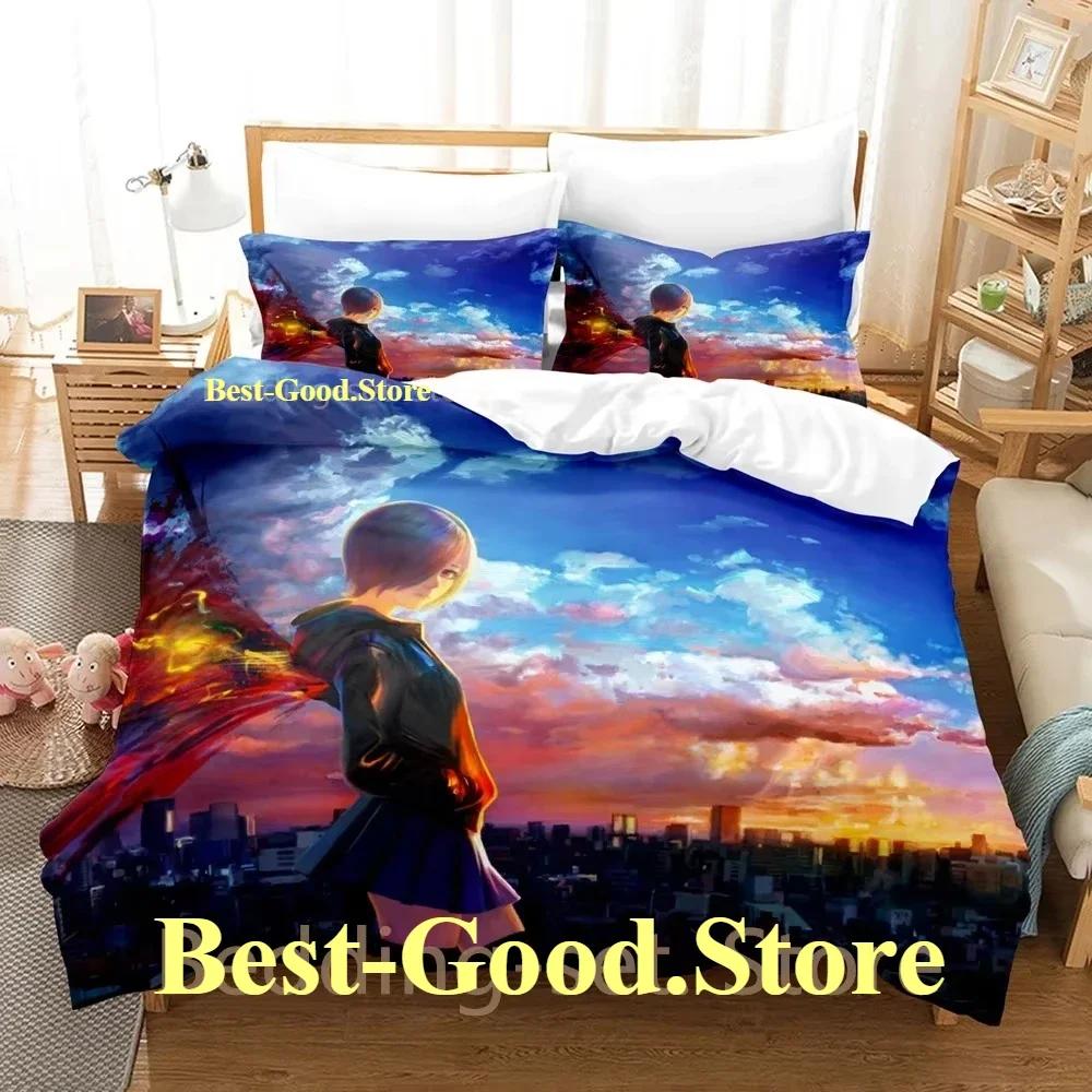 

Comforter Tokyo Ghoul Touka Kirishima Bedding Set Printed With Bed Soft Single Double Queen Super King Size Comforter (quilt)-EU Single(135*200cm)3pcs