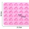 36-Cavity Silicone Mold for Cloud Buns, Cakes, Chocolates, Ice Cubes, Resin, Wax, and Candy
