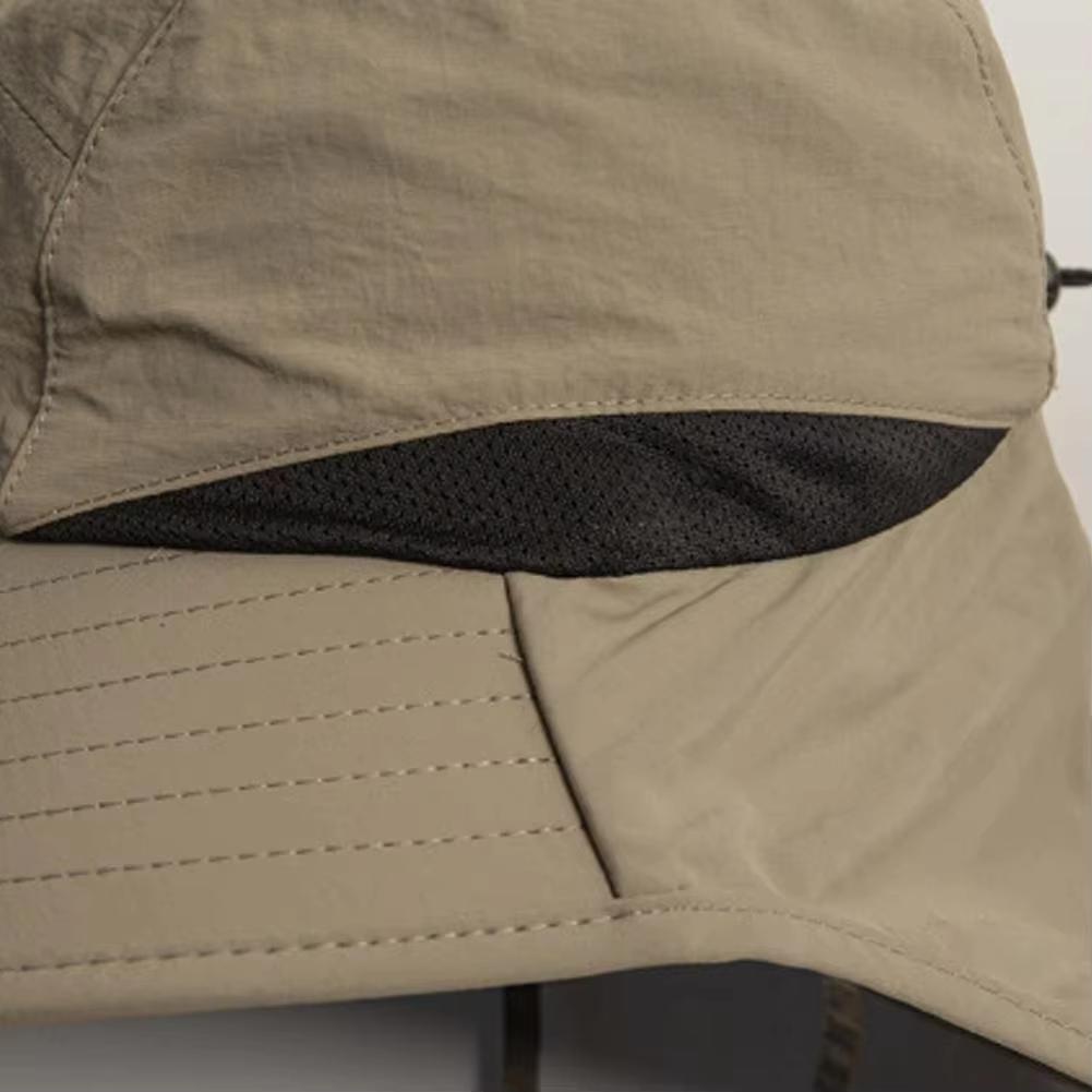 Eimerhut mit Nackenschutz UV-Schutz Sonnenhut für Outdoor-Wanderungen, Herren-Sonnenhut Sommerhut, Geeignet für Wandern und Angeln