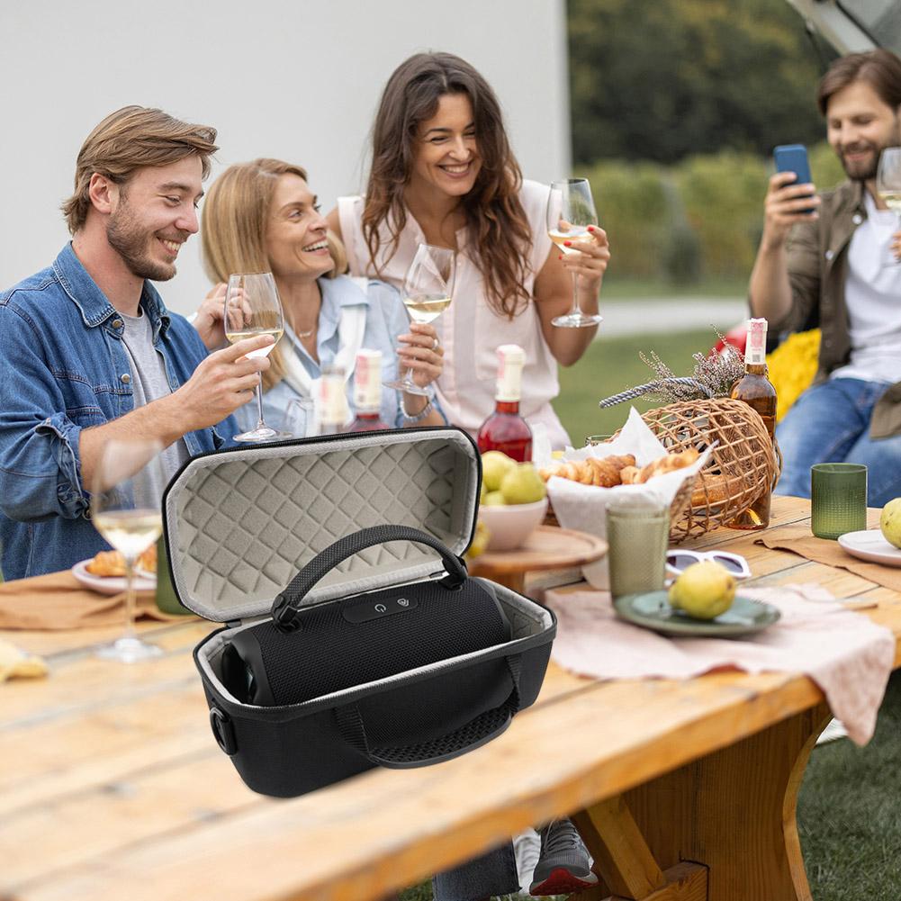 Hard EVA Travel Box Carrying Case with Adjustable Shoulder Strap Storage Bag for JBL Charge 6 Portable BT Speaker