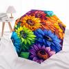 1pc Colorful Sunflowers Garden Artwork Umbrella with Plastic Handle,Suitable for All Seasons Home Travel Outdoor UmbrellaDD1478