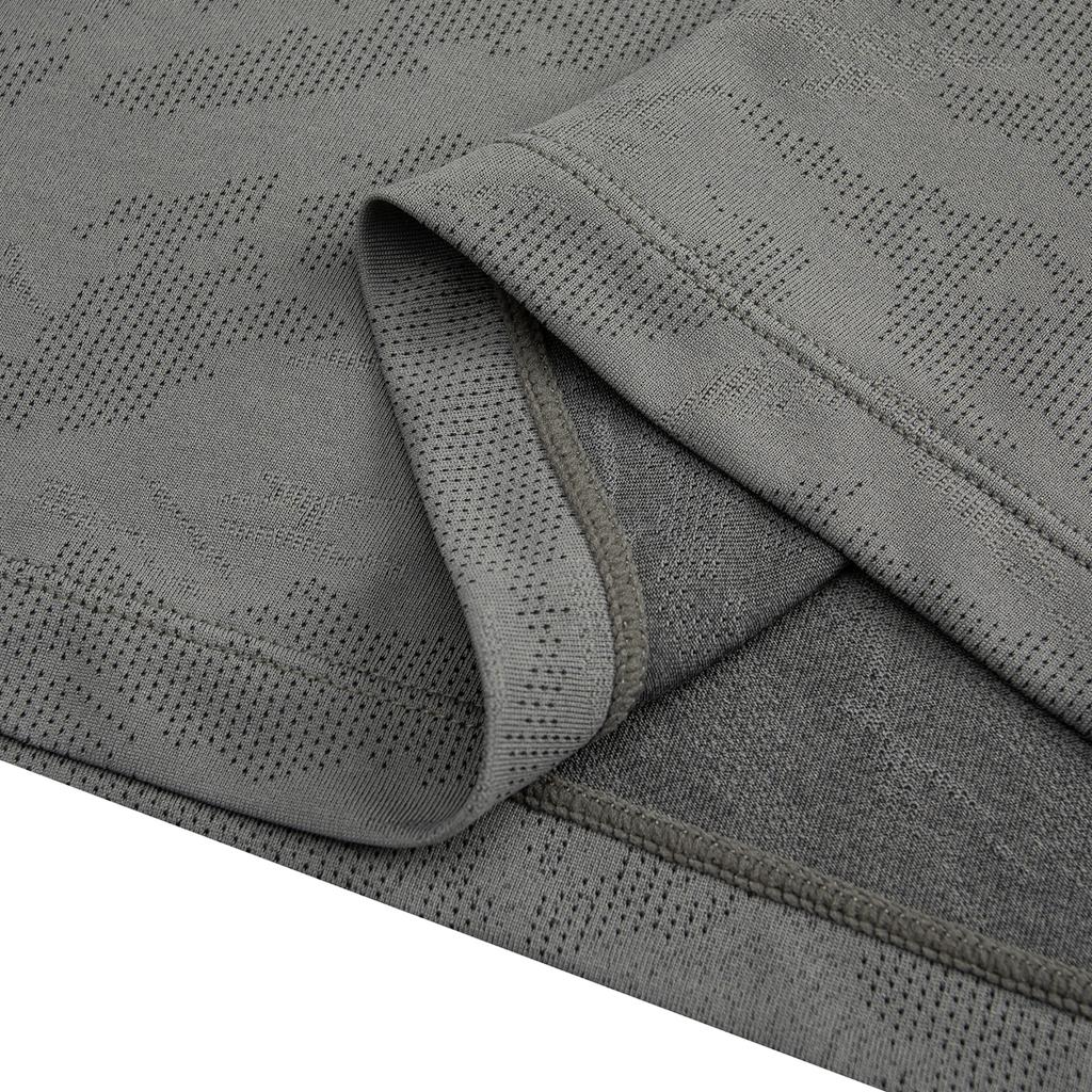 Anta Running Series Short Sleeve Knitted Shirt Summer 2026 Men Tops Castle-Gray Flower-Gray 952625109-4