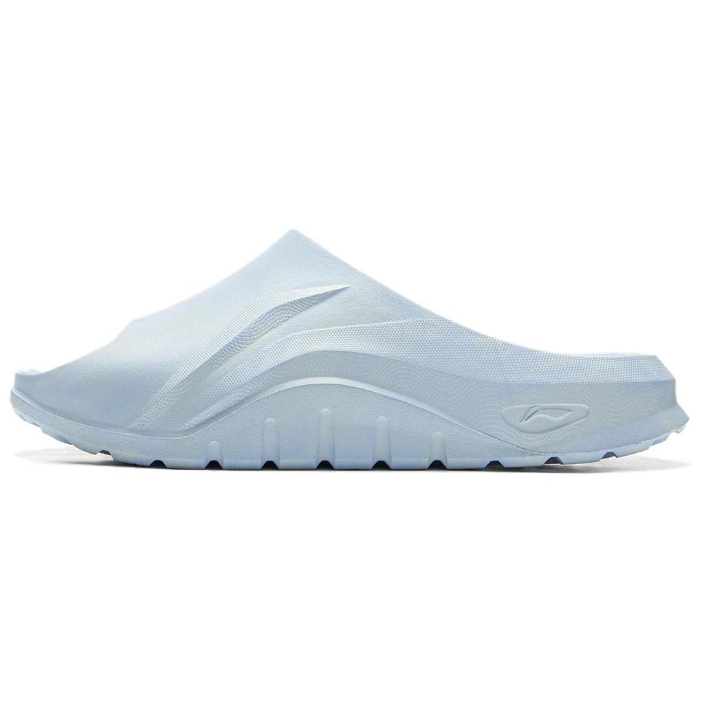 Li Ning League Of Legends X Soft Clap Sandale Slide Simple Confortabile Antiderapante cu Uscare Rapidă Încălțăminte Unisex Albastru-Ciel AGAV003-6