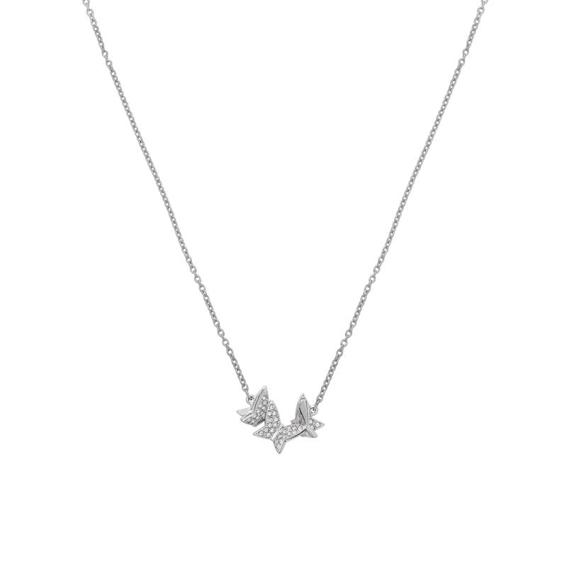 Swarovski LILIA Butterfly Pendant Clavicle Chain Imitation Crystal Necklace Women s White 5636421 белый