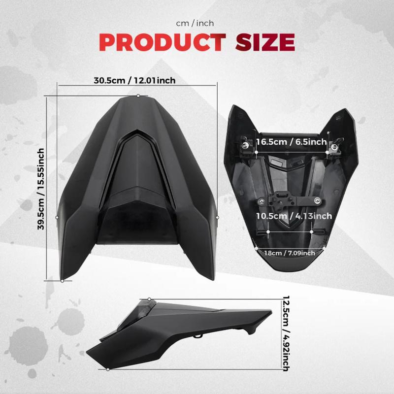 Rear Seat Cover For Honda CBR650R CB650R - Motorcycle Rear Passenger Pillion Fairing Seats Cowl Cb 650r Cbr 650r Parts
