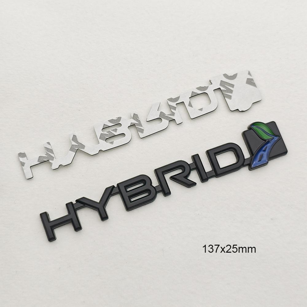 

3D Metal Car Sticker Hybrid Logo Emblem Badge Accessories For Toyota Auris Prius RAV4 Yaris Touring Honda Civic City Ecosport