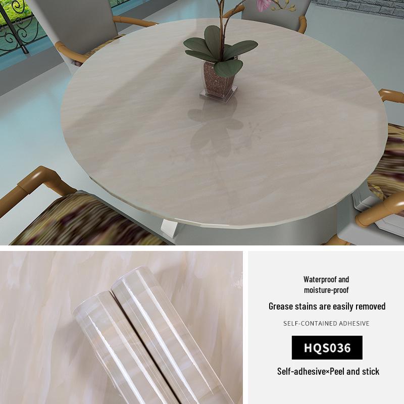 Waterproof, Oil-Proof Marble Self-Adhesive Wallpaper for Bathroom, Kitchen, Living Room, and Toilet Renovation.