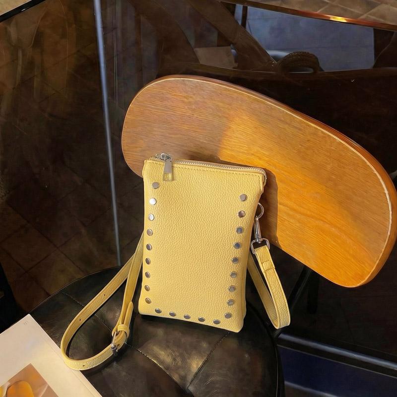 Women's Rivet Crossbody Phone Bag Shoulder Bag