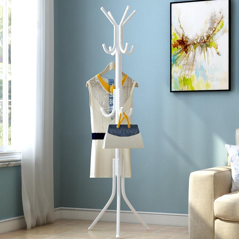 Bedroom Coat Rack, Floor Standing Clothes Hanger, Simple Hallway Clothes and Bag Rack, Creative Wrought Iron Clothes Hanger