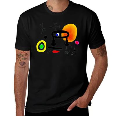 Joan Read Miró Never How Learned Abstract Surrealism To I Tshirt Work Wear Lightweight Tee
