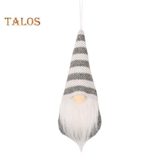 Christmas Hanging Gnome Decorations Plush Gnome Ornaments Handmade Faceless Dwarf Figurine for Tree Wall Fireplace Window Decor