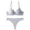 European and American large-size underwear summer smooth surface non-marking soft steel ring bra large chest small anti-sagging upper suppor