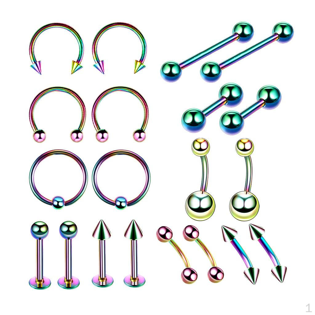 20 / Set Jewelry for Navel Lip Brow