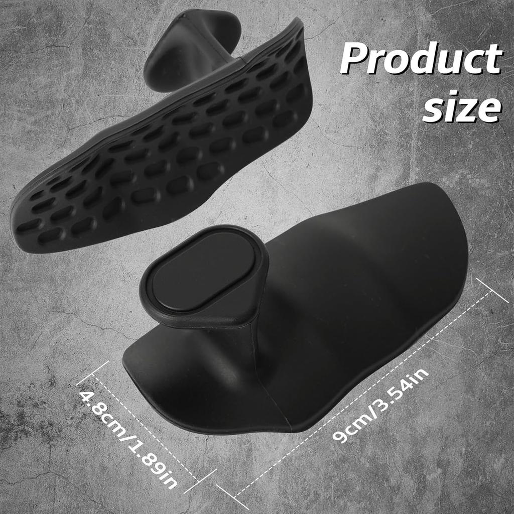 Rubber Gym Grips for Men Women, Anti-Slip Workout Grips Fingerless Workout Gym Gloves Pull Up Grips No Sweaty, Hand Protection Grips