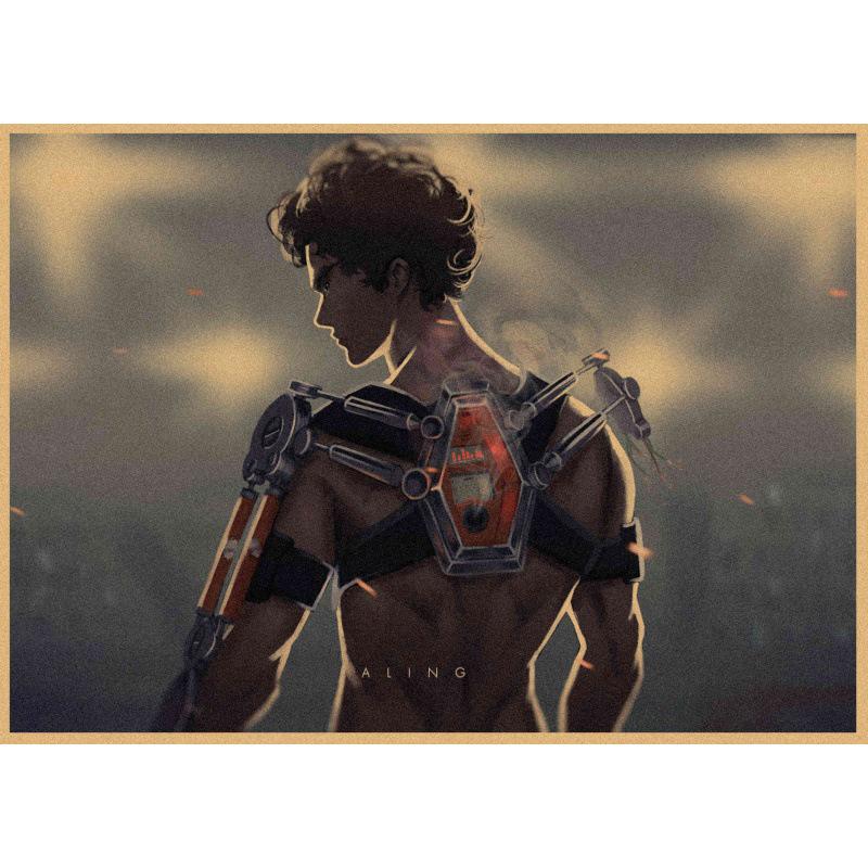 Free Shipping Japanese Mecha Boxing Anime Retro Wall Poster