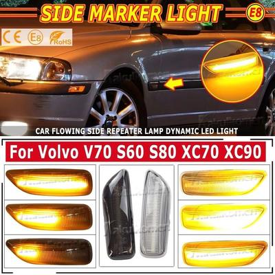 2x Für Volvo XC90 S80 XC70 V70 S60 2001- 2009 LED Dynamischer Blinker Seitenmarkierungsleuchte Sequentielle Leuchte Blinker Indikator