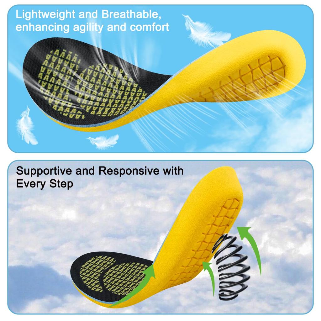 Endoto Insoles for Keen Shoes Replacement Insoles for Work Boots Comfort and Pain Relief Men's - - (Size 30.5cm)