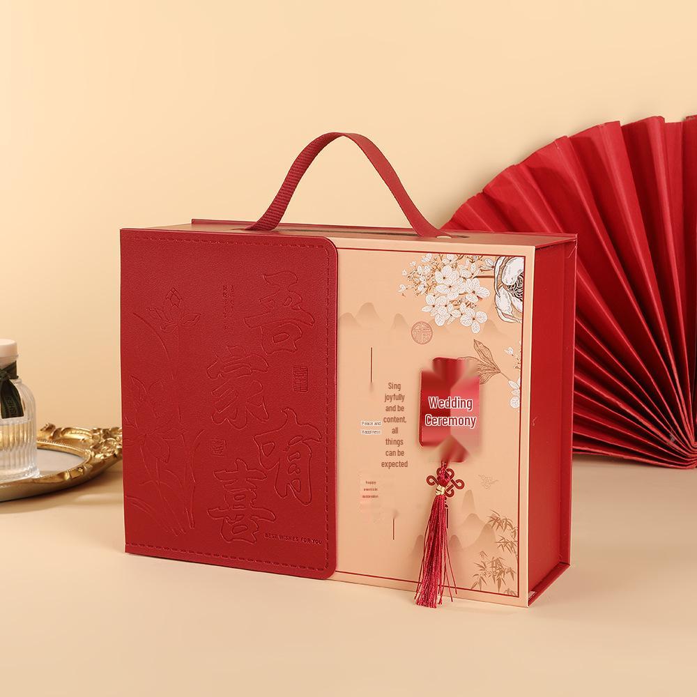 Elegant Chinese Wedding Gift Box: Engagement & Banquet Souvenir Candy Packaging
