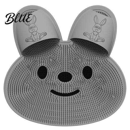 Exfoliating Foot Scrubber Soothing Easy Silicone Bristles Shape Soft Mat Bunny Achy Feet To Clean
