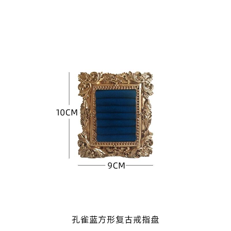 Elegante Suporte de Exibição de Joias com Bandeja de Anéis Vintage Adereços para Fotos para Decoração de Balcão Organizador de Joias para Loja Estúdio de Fotografia
