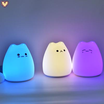cute cat night light