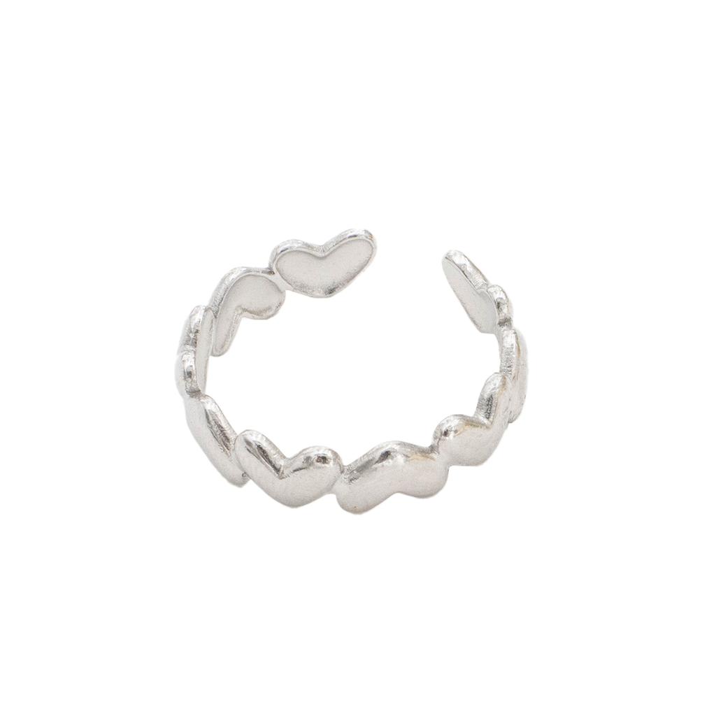 Fashion Stainless Steel Stainless Steel Rings for Women Adjustable Sliver Color Open Rings Female Jewelry Weddings Gifts