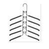 Compact Multi-Layer Hanger: Space-Saving Folding Clothes Rack for Home Wardrobe Storage