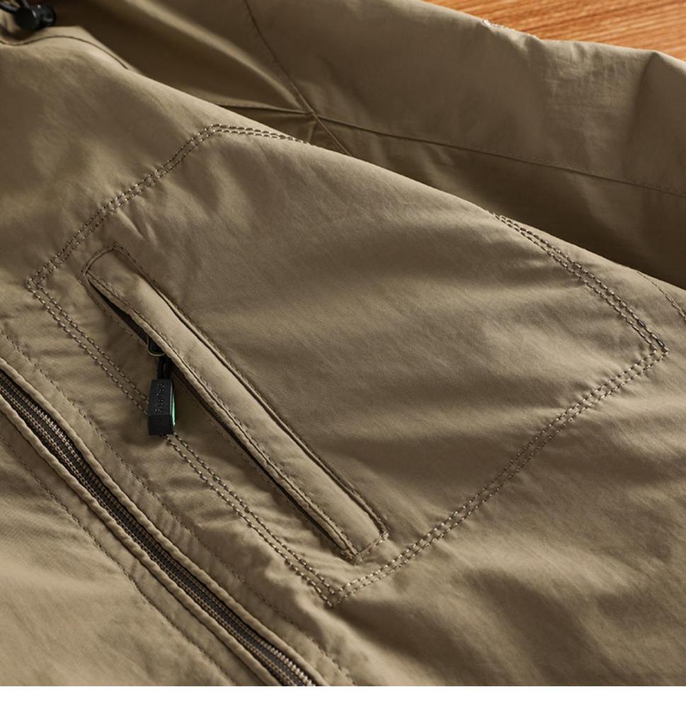 Men's Three-Proof Hooded Windbreaker: Spring/Autumn, Casual Loose Fit, Outdoor Ski Jacket