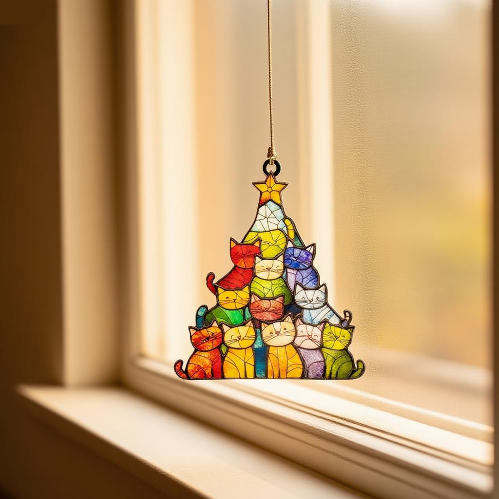 2d Flat Decorative Light Catcher Window Pendant Gift, Interesting Home Decoration Lighting Pendant