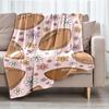 American Football Theme Printed Blanket - Perfect for Couch, Bed, Travel & Outdoor Use | Machine Washable, Cozy & Durable.