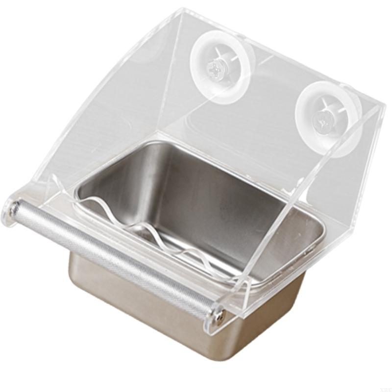 Large Capacity Bird Feeders Hygienic Bird Feeding Bowl Bird Feeders Water Drinker for Budgies and Small Birds X3UC
