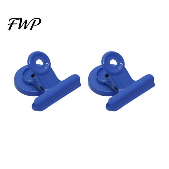 Heavy Duty Magnetic Clip 2Pcs Folder Strong Metal Binder Clips 38mm Key Holder Heavy-Duty Fridge Magnets for Refrigerator Whiteboard Office