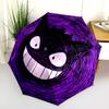 Gengar Pattern, Automatic Folding Umbrella, Portable and Foldable Design, 8 Ribs, a Christmas or Birthday Gift.