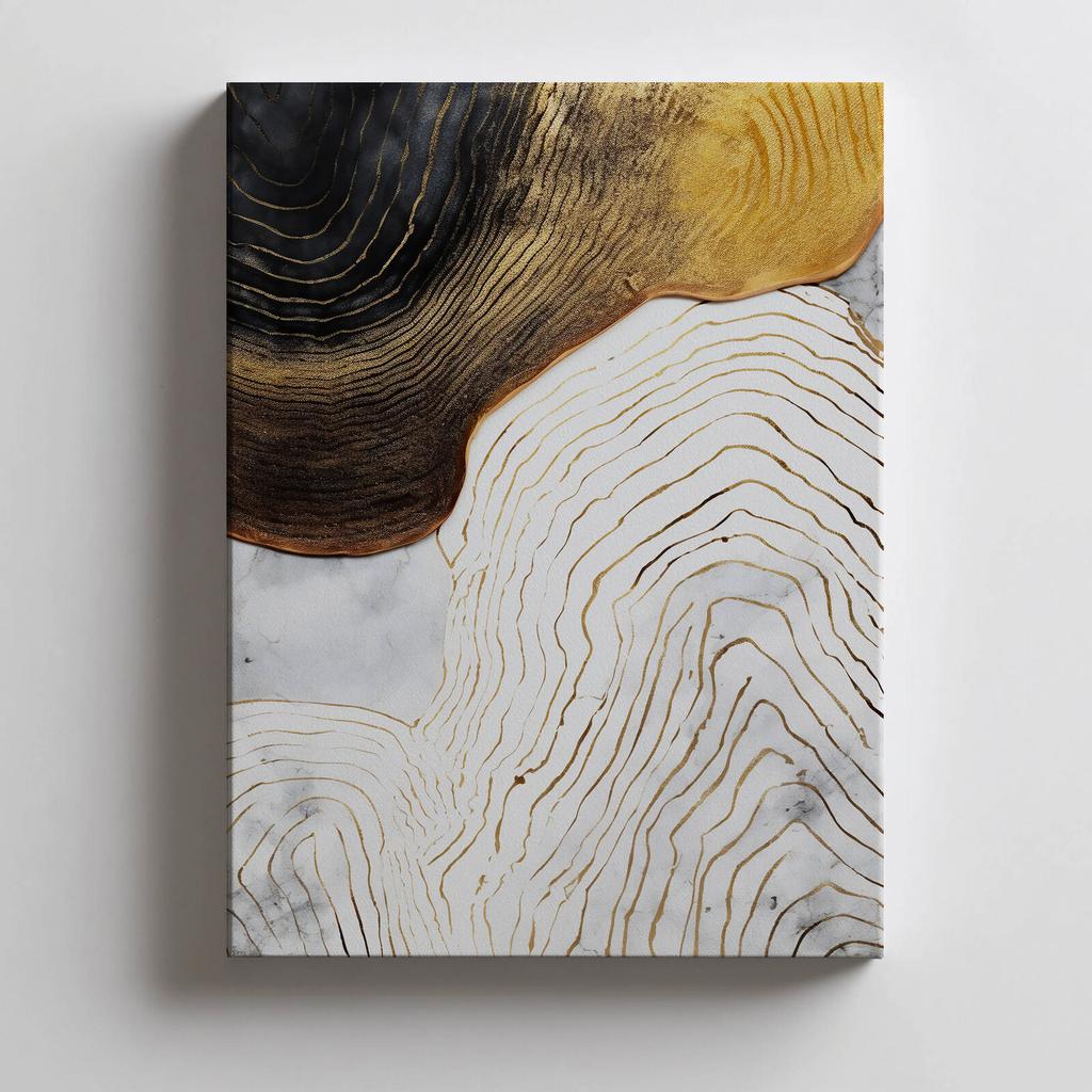 Golden Elegance Golden Elegance, 50X70 Cm, Unframed, Premium Canvas On Stretcher