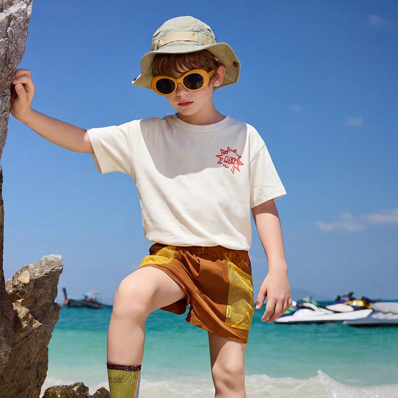 ASK JUNIOR Boys' Summer Breathable Short-Sleeve T-Shirt