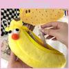 Adorable Creative Banana Chicken Leg Plush Pencil Case For Fun School Supplies Storage