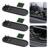 Checkerboard Car Mat Phone Holder Adjustable Universal Phone Stand Mat Parking Number Plate Holder for Keys Cards Decor Gadget