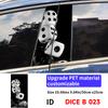 Dice Skull Car Sticker Auto B Pillar Waterproof Sunscreen Center Column Decor Cover Scratches Car Doors Pillar Decal Accessories