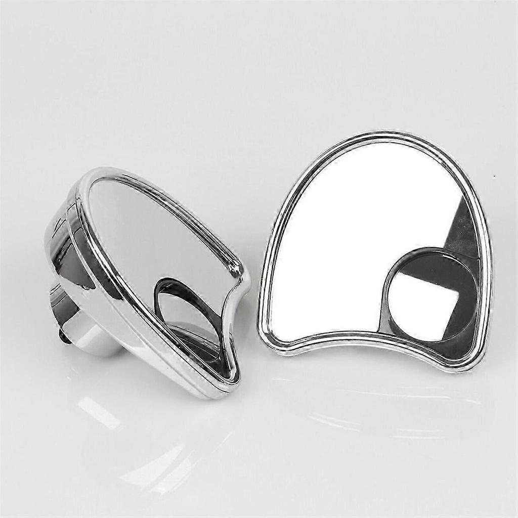 Chrome Batwing Inner Fairing Mount Side Mirrors with Blind Spot for Harley Touring
