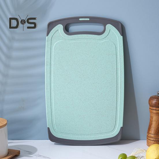 Double-sided Cutting Board Vegetable Meat Chopping Board with Grooves Easy Grip Handle Non-Slip Kitchen Essential for Foodies And Chefs