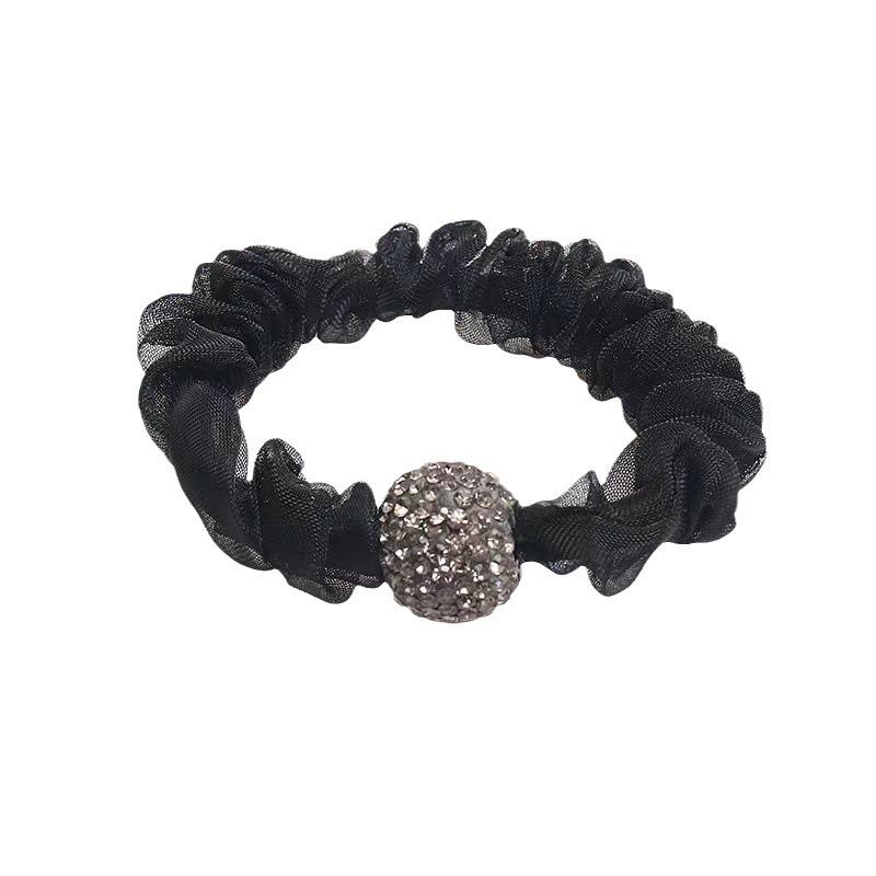 Elegante Goma para el Pelo Floral con Pedrería - Diadema de Cuero Premium para Mujer