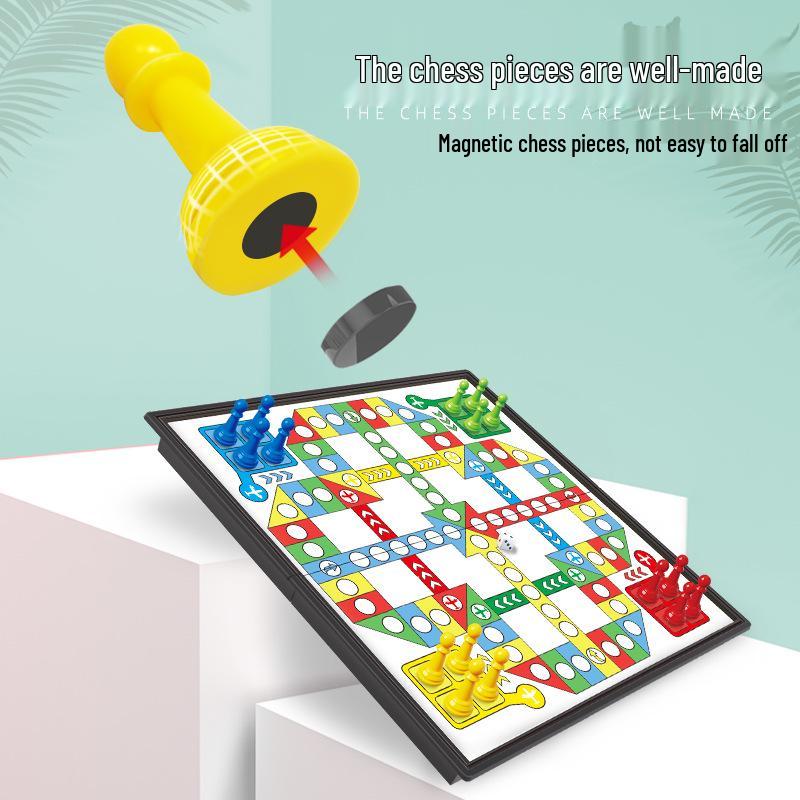 Portable Magnetic Ludo Chessboard: Parent-Child Educational Table Game