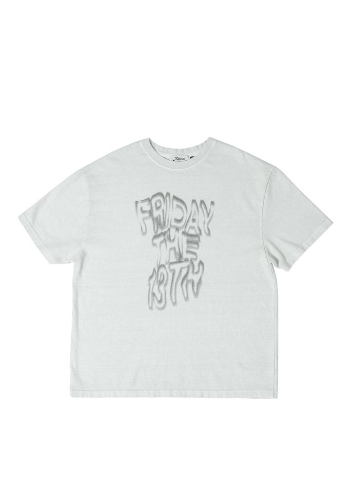 Senikeu Wavy 13Th Pigment T-Shirts - Light Gray