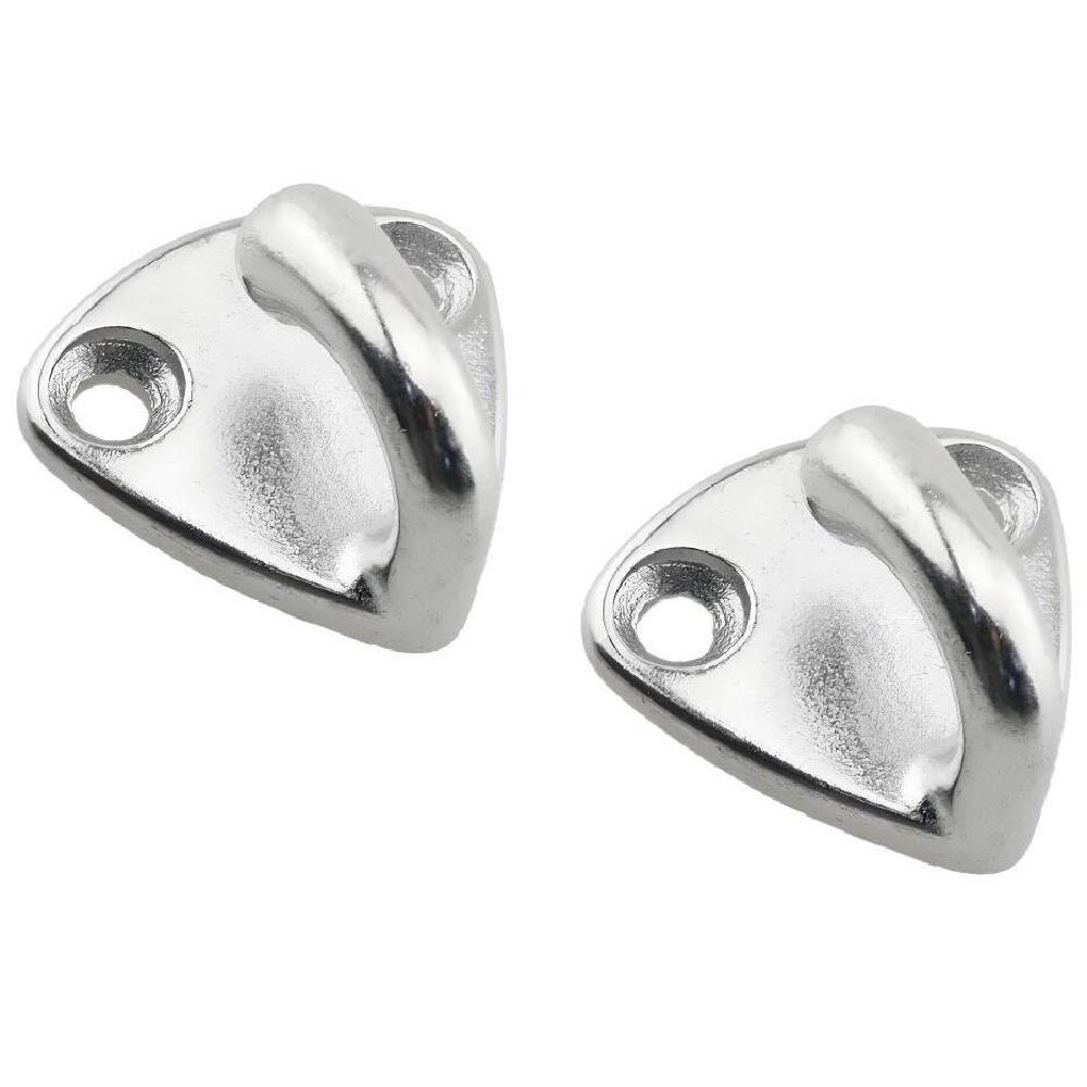 4 Pack Fender Hooks, Marine Grade 316 Stainless Steel Safety Fender Hooks Boat Clothing Boat Cap Hardware With Screws