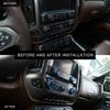 8X Center Console Radio AC Knobs Switch Button Trim for 2014-18 Chevy Silverado