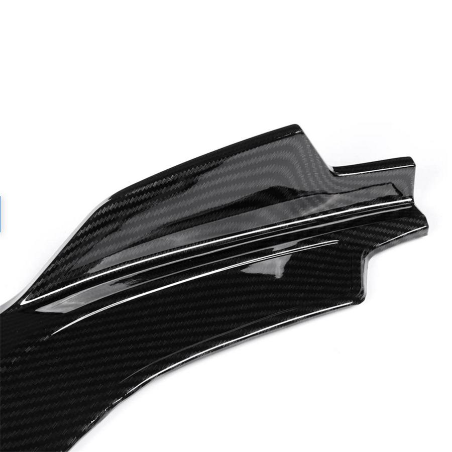 2pcs Anti-scratch Front Bumper Lip Wrap Angle Splitters For 16+ For Honda For Civic Sedan 4Dr