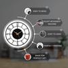Designer Metall Wanduhr für Wohnzimmer | Neueste Antike Stilvolle Ausgefallene Dekorative Große Wanduhr für Schlafzimmer,