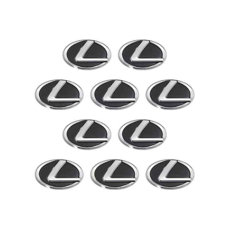 14/15MM Nálepka na klíčenku auta Hliníkový emblém Dekorace Samolepka Pro Lexus IS250 IS200 CT200h GS300 LS430 RX450h LX570 IS300 ES